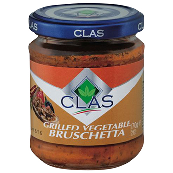 【FOOD de WINE】クラス グリルドベジタブルブルスケッタ 170g / ウィングエース(CLAS BRUSCHETTA)